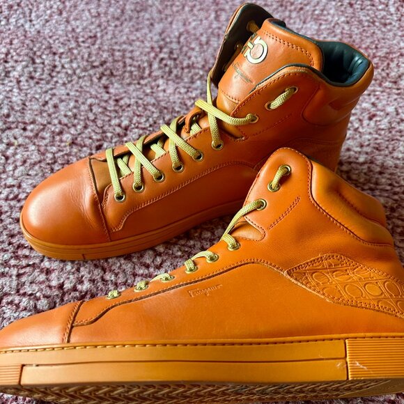 Salvatore Ferragamo Stephen High-Top Sneakers – Limited Edition 50th Anniversary - Picture 4 of 5